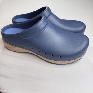 Dansko Kane Mule Clog Womens 40 NEW Blue Lightweight EVA Slip-On Nurse 9.5 - 10